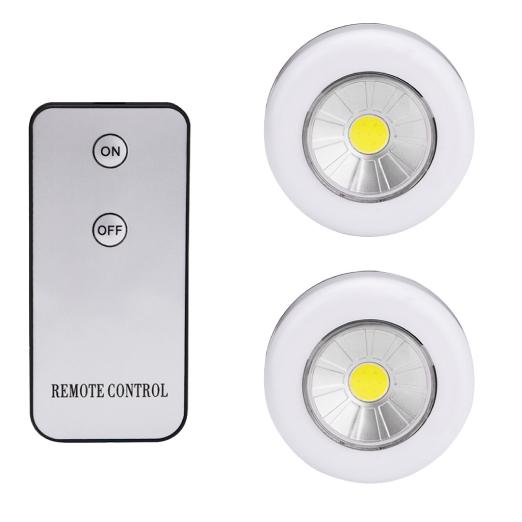 2x 1W LED COB SVÍTIDLA NA DÁLKOVÉ OVLÁDÁNÍ